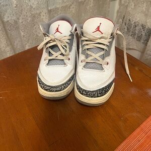 Jordan Kids Sneakers - White, Gray, and Red